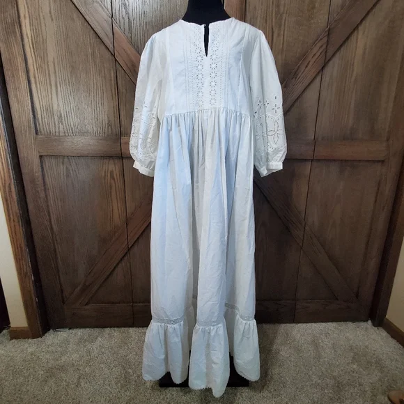 MaxMara White Cotton Dress - Picture 1 of 4